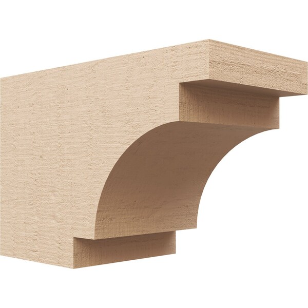 Ekena Millwork 6in. W x 8in. H x 12in. L Mediterranean Woodgrain TimberThane Rafter Tail, Primed Tan RFTUR06X08X12MEDRCPR - main